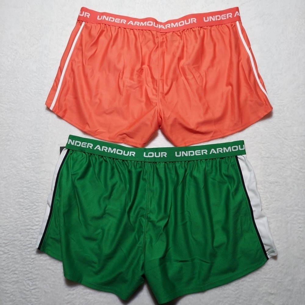 Pack of 2  Under Armour Tech Play Up Shorts Women's XL  3" Ins. Athletic Running - Picture 6 of 6